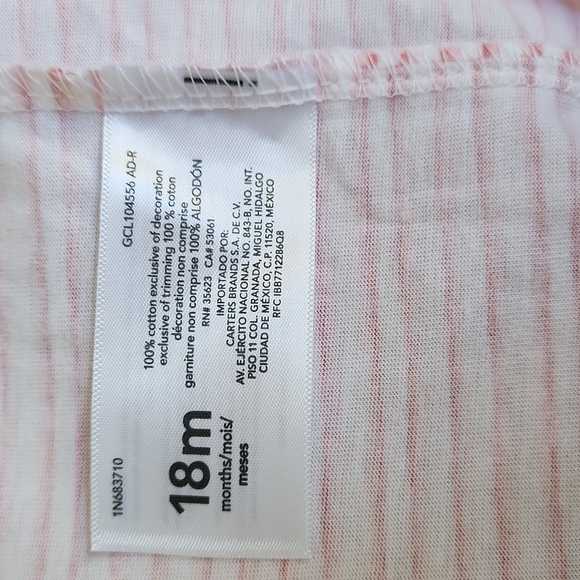 Pink Striped Tank Top - BNWT for 18 month old toddler - Flamingo - Picture 5 of 5